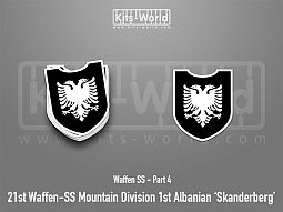 Kitsworld SAV Sticker - Waffen SS - 21st Waffen-SS Mountain Division 1st Albanian 'Skand 